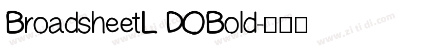 BroadsheetL DOBold字体转换